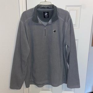 Beverly Hills Polo Club Gray Fleece Sweatshirt Size XL